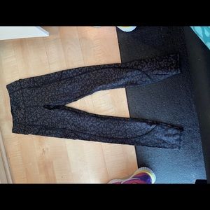 Athleta XXS Leopard Print Reflective Rainier Tight